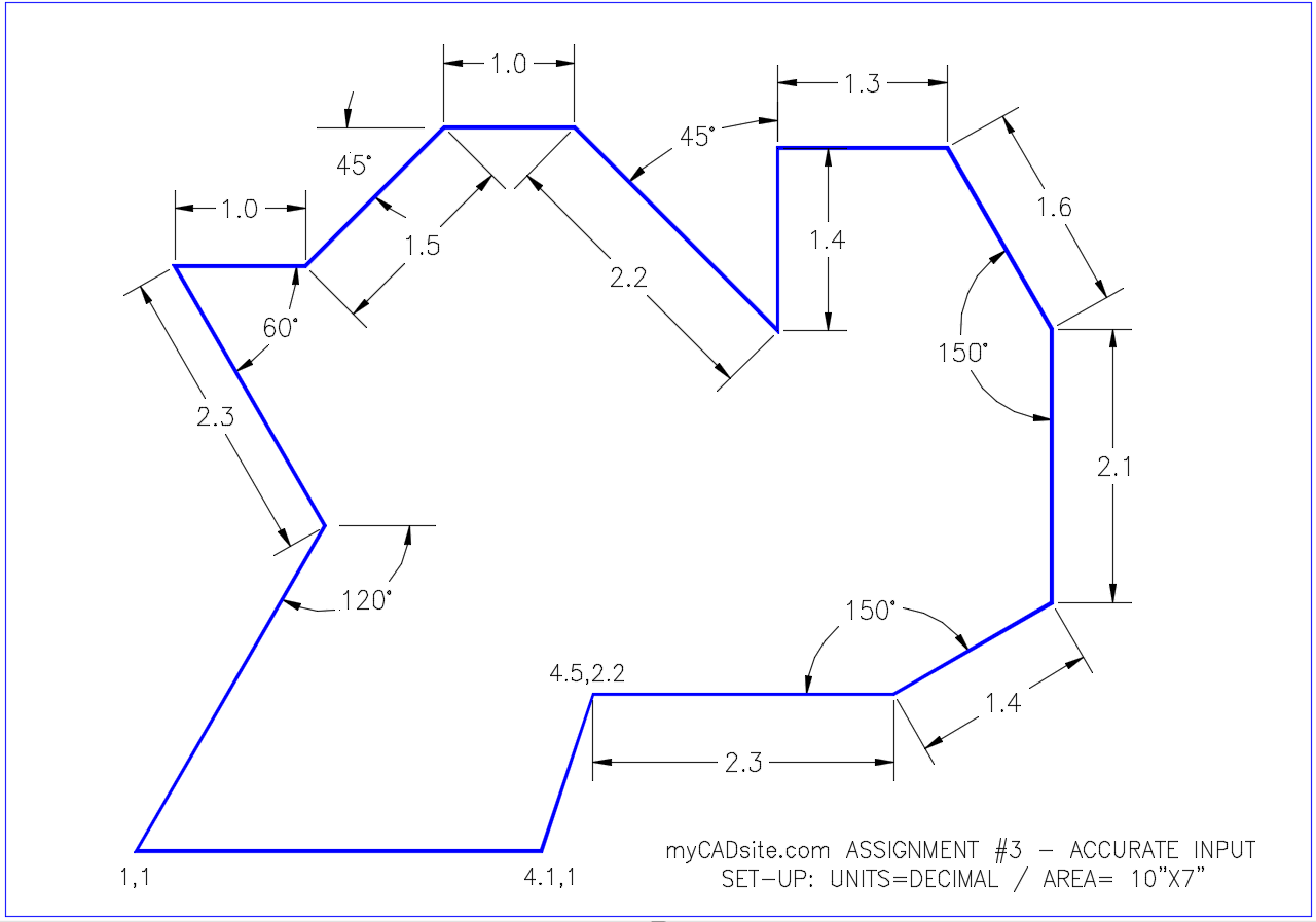 autocad drawing homework