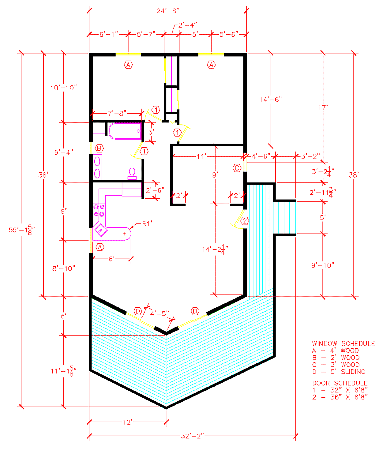 Free AutoCAD Tutorials Drawing a floorplan AutoCAD 2010