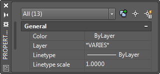 Multiple Object Properties in AutoCAD Multiple Object Properties in AutoCAD