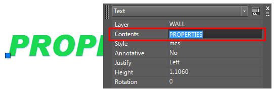 Text Properties in AutoCAD Text Properties in AutoCAD