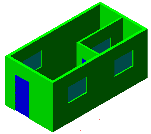 House Plan Three Bedroom In Autocad
