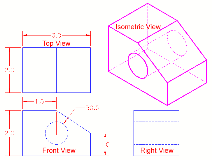 Isometric projection exercise 13