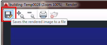 Saving a render in AutoCAD 2016 Saving a render in AutoCAD 2016