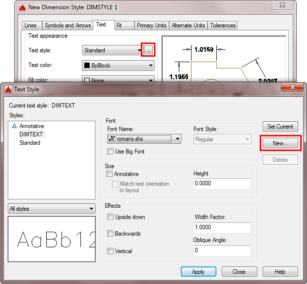 autocad text styles chart autocad text styles chart
